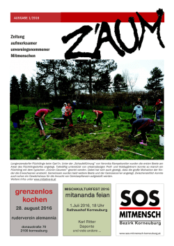 Die Zeitung - SOS Mitmensch Korneuburg