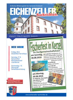 Nachrichten. - Gemeinde Eichenzell