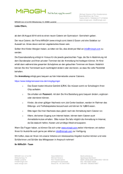 Infobrief f&uuml;r Eltern