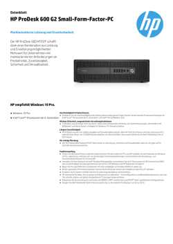 HP ProDesk 600 G2 Small-Form-Factor-PC