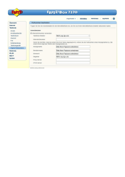 Fritz!Box 7270v3 Rufnummer bearbieten (Anmeldedaten)