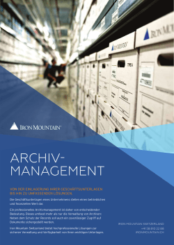 Archivmanagement