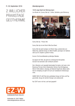 Lange Nacht der Wärmepumpen