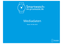 Mediadaten - Smartwatch-im