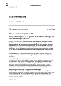 Medienmitteilung