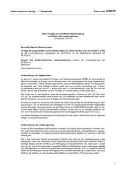 Drucksachen allgemein - Nieders&auml;chsischer Landtag