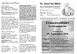 St. Josef im Blick - Katholische Pfarrgemeinde St. Josef Babenhausen