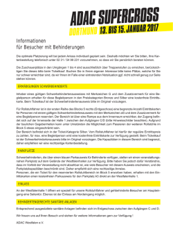 Informationen - ADAC Supercross Dortmund