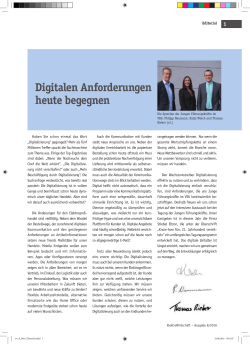 Digitalen Anforderungen heute begegnen