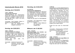 Interkulturelle Woche 2016