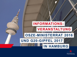 IN HAMBURG UND G20-GIPFEL 2017 OSZE