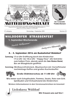 Donnerstag, 01.09.2016 - Gemeinde Walddorfh&auml;slach