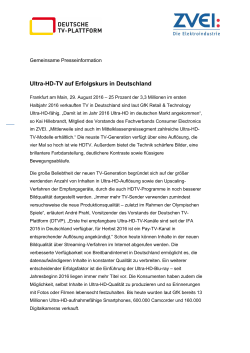 Pressemitteilung - Deutsche TV