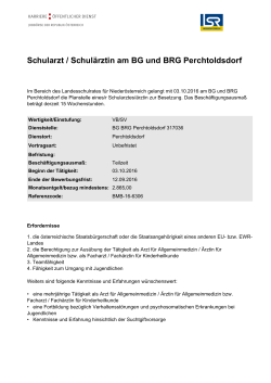 Ausschreibungstext (53,1 KiB) - Landesschulrat für Niederösterreich