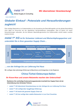 Globaler Einkauf - Potenziale und Herausforderungen