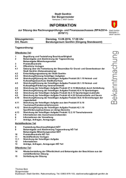 Bekanntmachung - Meetingpoint JL