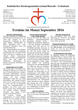 Die Termin&uuml;bersicht f&uuml;r September als Download.