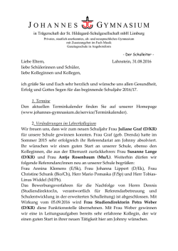 Elterninformation - Johannes