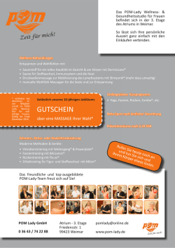 gutschein - POM Lady Weimar