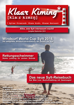 Windsurf World Cup Sylt 2016 Das neue Sylt