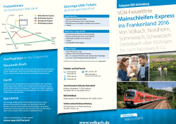 ist der Flyer vom Mainschleifen-Express