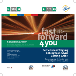 FF4Y - Betriebsbesichtigung Ebbinhaus Styria Coating