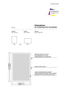Informationen zur Erstellung Ihrer Druckdaten