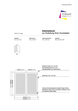 Informationen zur Erstellung Ihrer Druckdaten