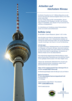 Buffetier - Berliner Fernsehturm