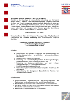 Ingenieur (m/w) Fachrichtung Landespflege