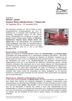 Heimat &ndash; global Susanne Hanus, Monika Humm + Tatjana Utz 18