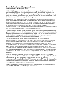 Drastische Geb&uuml;hrenerh&ouml;hungen sto&szlig;en auf Widerstand der