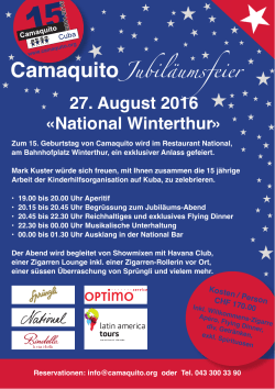 27. August 2016 «National Winterthur