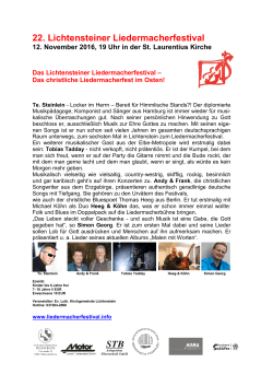 Weitere Informationen zum 22. Liedermacherfestival als PDF
