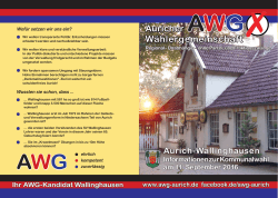 AWG Flyer 2016 Ortsrat Wallinghausen