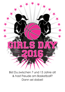 Ausschreibung Girls-Day, in Sarnen vom 2.10.2016