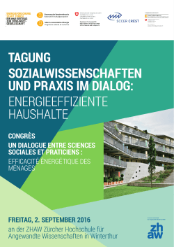 Programm - Energieforschung Stadt Zürich