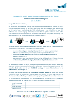 Hausmesse am 27.09.