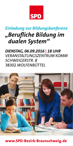 Berufliche Bildung im dualen System - SPD