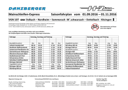 ist der Fahrplan - Schwarzach am Main