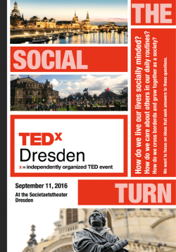 WHAT IS TED? - TEDxDresden