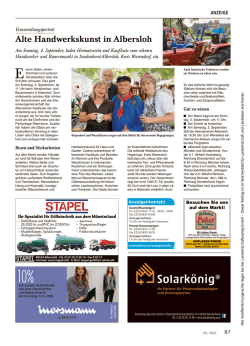Handwerkskunst in Albersloh