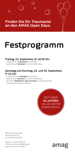 Festprogramm