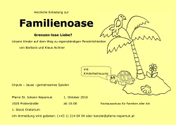 Familienoase - Pfarre St. Johann Nepomuk