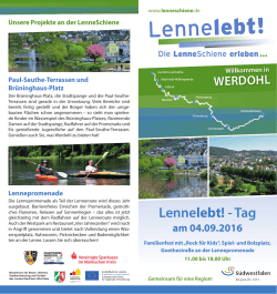 Flyer LenneLebt-Tag Werdohl 2016