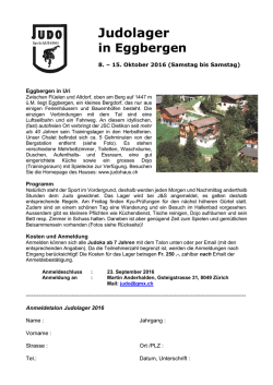 Infos und Anmeldung