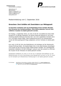 Drei Unf&auml;lle mit Zweir&auml;dern zur Mittagszeit