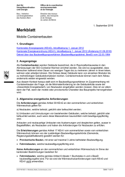 Mobile Containerbauten - Bau-, Verkehrs