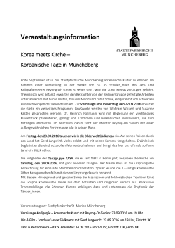 Veranstaltungsinformation - Stadtpfarrkirche Müncheberg