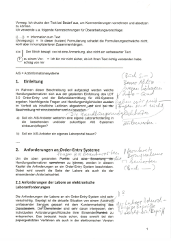 Ein Beispiel f&uuml;r Verbesserungsvorschl&auml;ge
